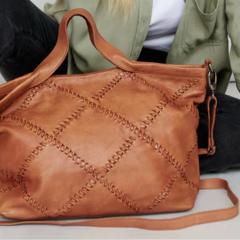 Latico Brown Leather Hobo Bag
